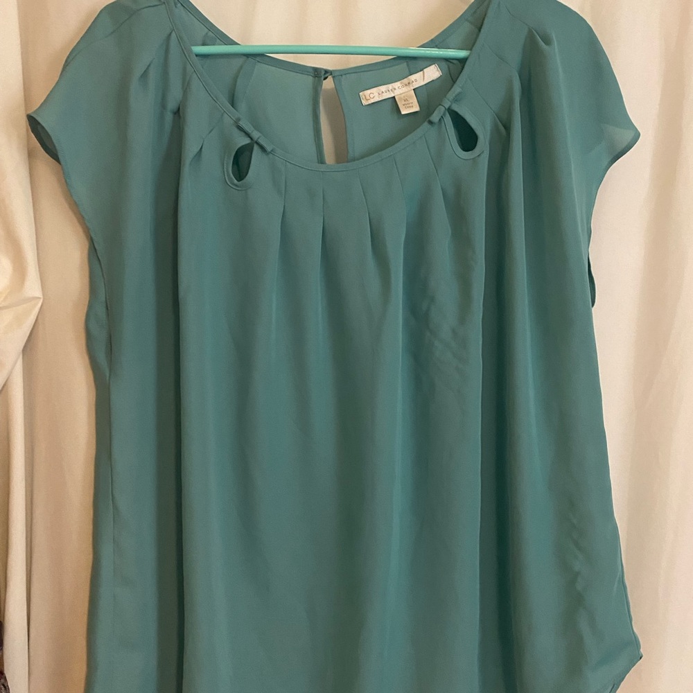 Sheer Turquoise Blouse